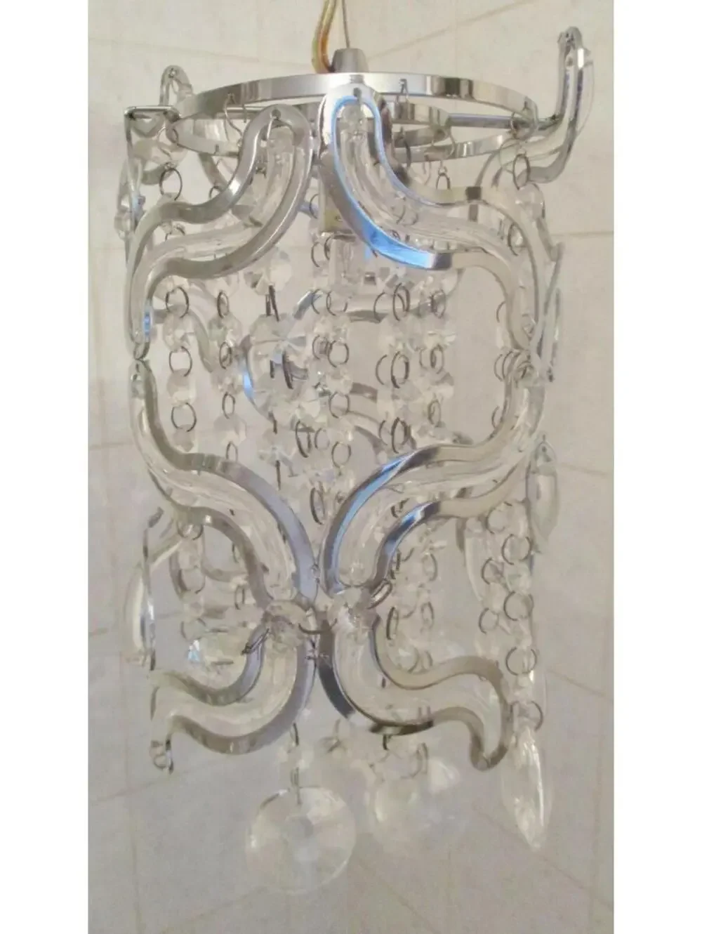 Pair of ET2 Twist 1-Light Pendants in Polished Chrome E21253-20PC